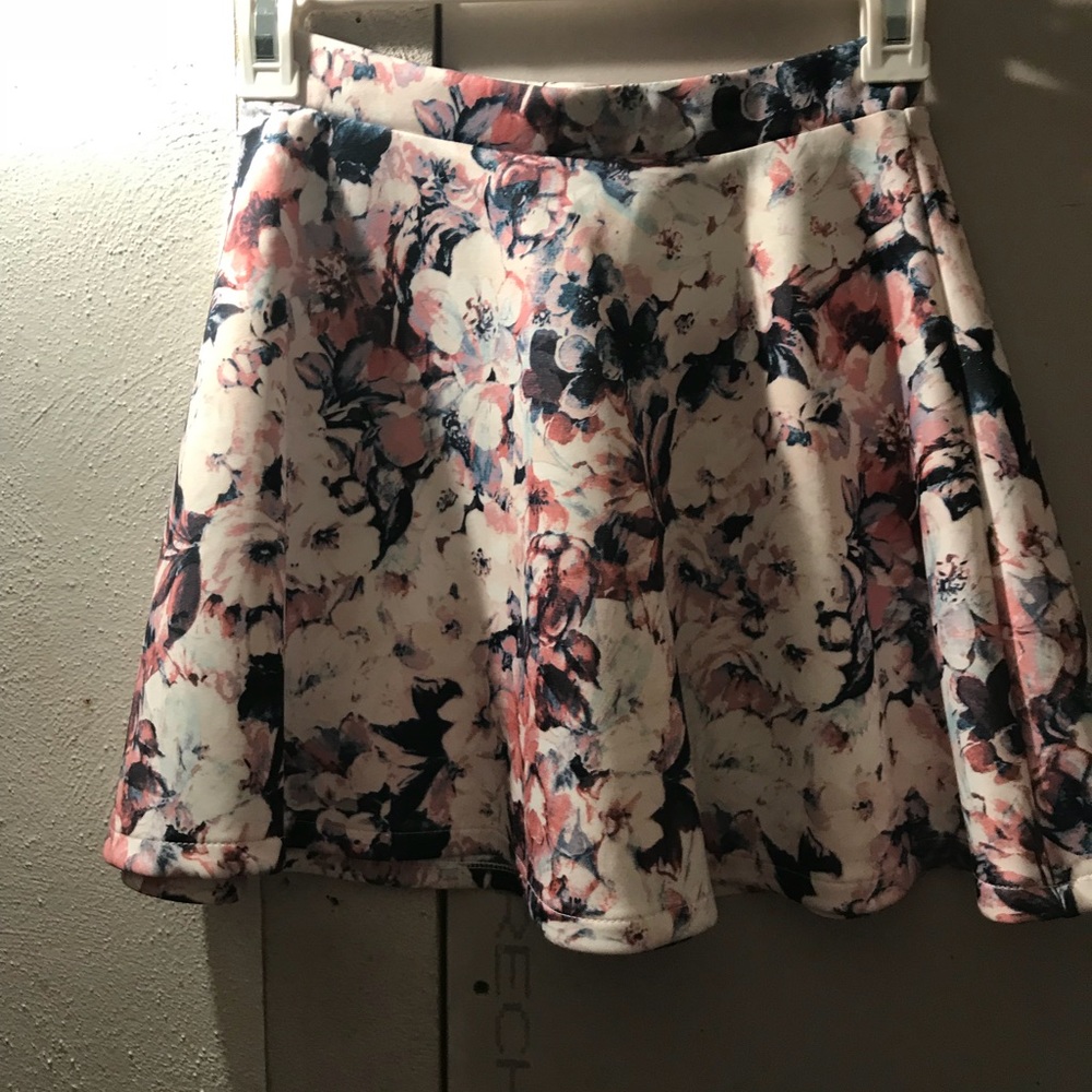 Floral skater skirt